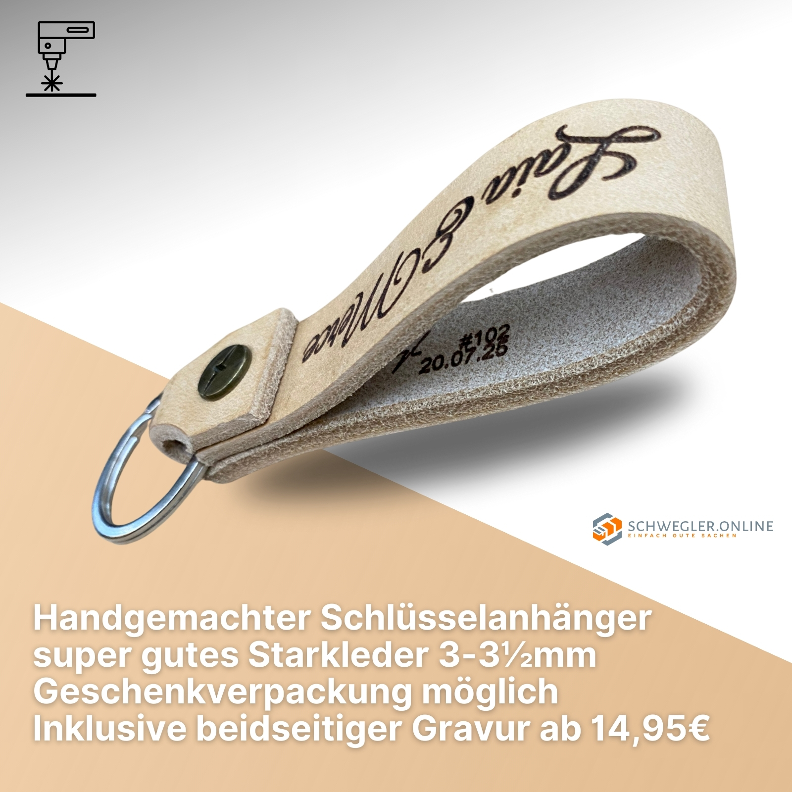 Leder-Schlüsselanhänger